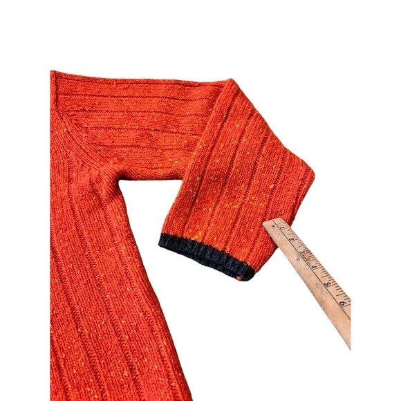 Guess Jeans Sweater Womens XXL 100%wool Vintage Cozy Soft Hongkong 80s Orange - Picture 5 of 10